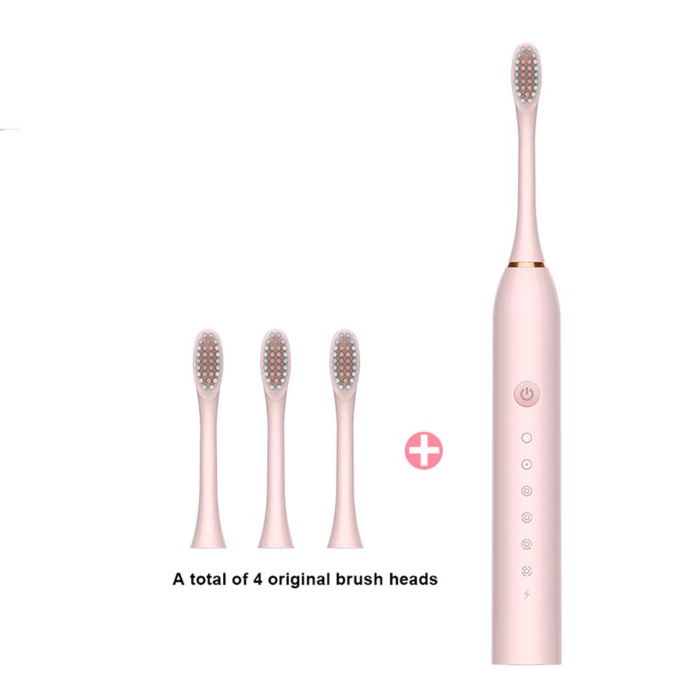 Electric Toothbrush for Adults IPX7 Waterproof DuPont Brush Head USB Rechargeable High Frequency Cleaning 6 Cleaning Modes