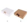 10 Pieces Paper Gift Packaging Box with Ribbon Wedding Ceremony Engagement Cookie Candy Packing Case Portable Favor Boxes