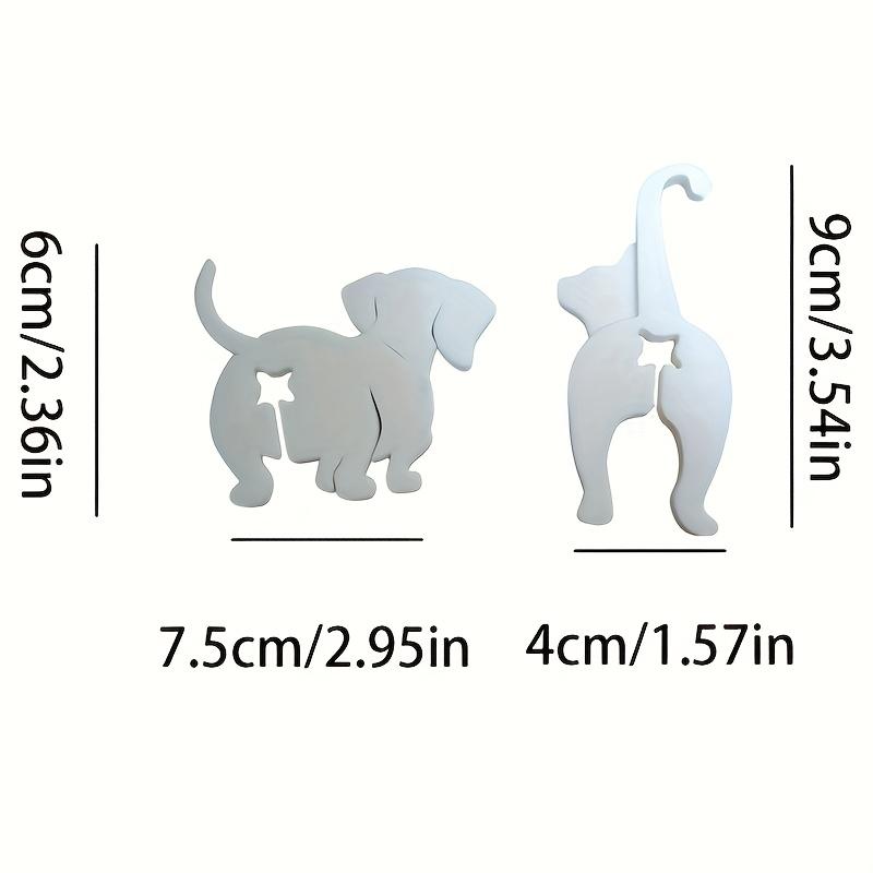 

2 Food Bag Sealing Clips Used for Moisture and Dust Prevention Multifunctional Kitchen Organizer Snack Bag Clip Puppy and Kitten