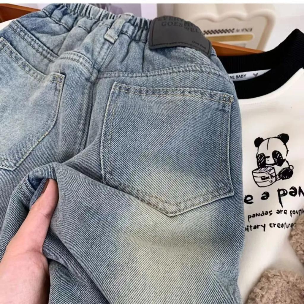 Pantalones de Invierno Gruesos y Cálidos para Niños Vaqueros de Forro Polar para Niños y Niñas Pantalones de Pana de Velour Felpa