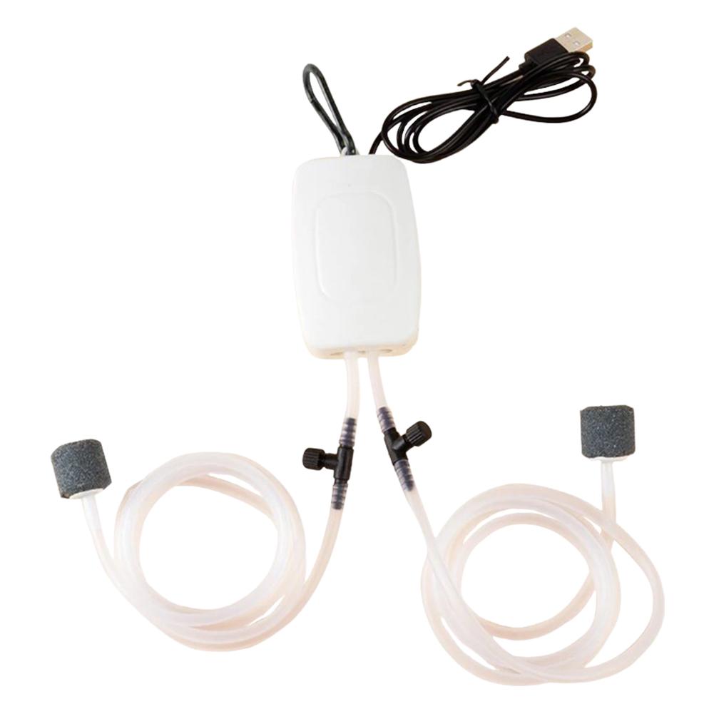 Fish Tank Oxygen Pump USB Portable Mini Small Oxygenator Fish Tank Silent Air Compressor Aerator Portable Fish Tank Accessories