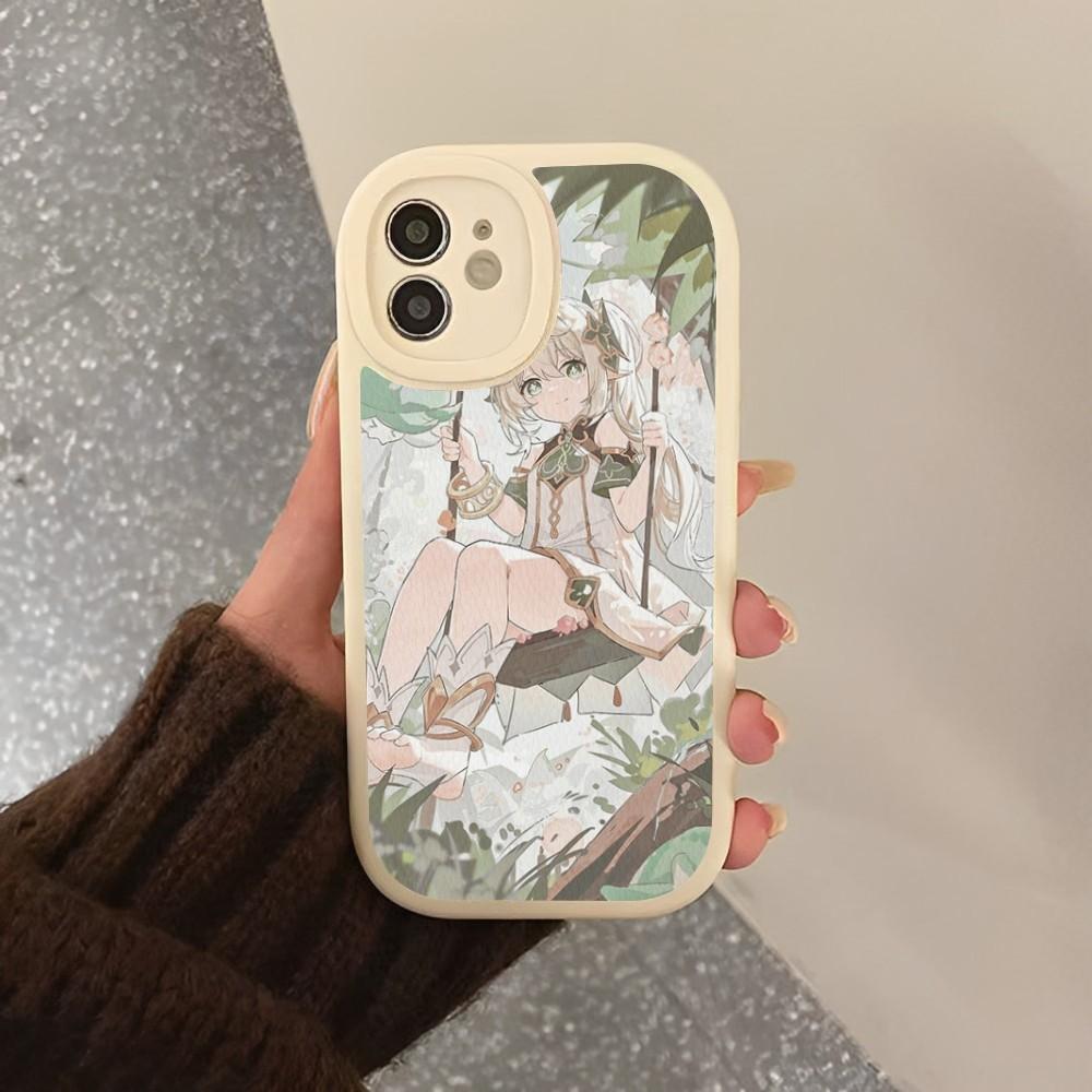 

Nahida Genshin Impact Phone Case Hard Leather For iPhone 16 15 14 13 12 Mini 11 14 Pro Max Xs X Xr 7 8 Plus Fundas iPhone 16