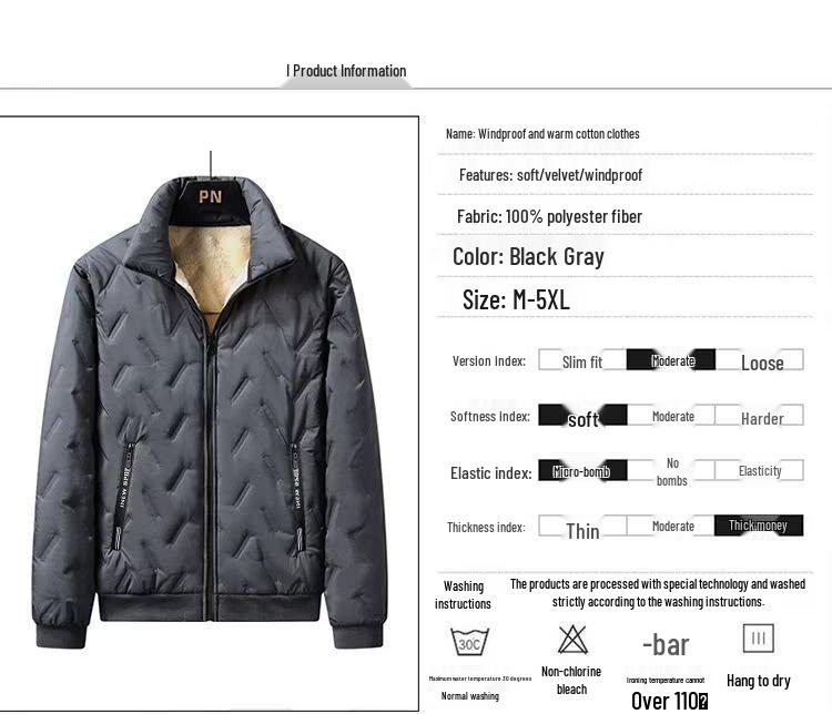 Men's 2025 Winter Lambswool Puffer Jacket - Warm, Versatile, Trendy Fashion.