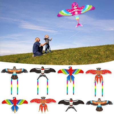 Cartoon Dynamic Kites Plastic Long Tail Kites Outdoor Fishing Rod Kites  Kids Gift