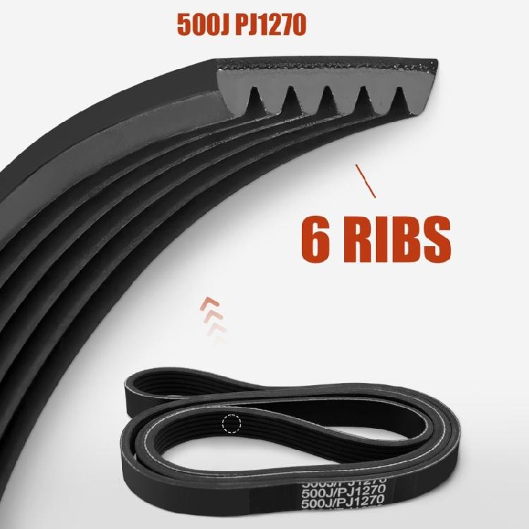 Enhanced Efficiency Treadmill Motor Drive Belt PJ1270 500J Machine Transmission Rubber Belt for Motor Systems Enduring