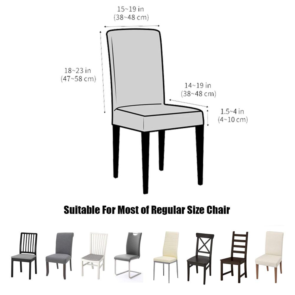 Solid Color Chair Covers Elastic Dining Room Seat Cover Washable Chair Protective Case for Restaurant Wedding Banquet Light Gray