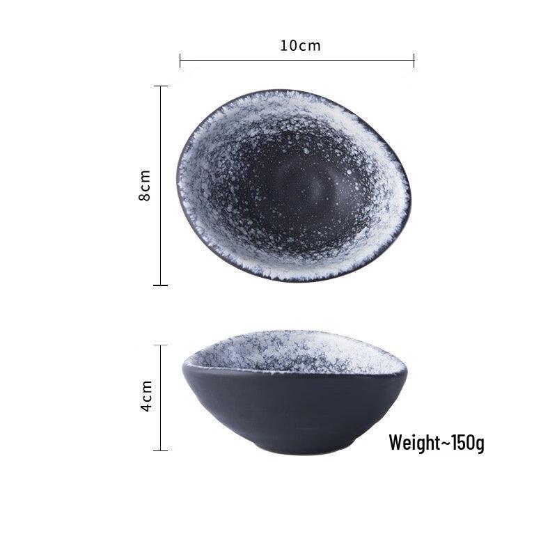 ZISIZ 4-inch Ribbed Olive Ceramic Dipping Dish