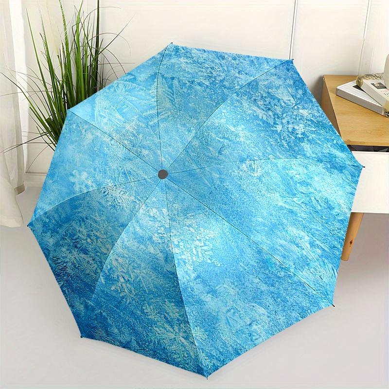 

Frozen Themed Automatic Opening and Closing Folding Umbrella, Reinforced 8 Ribs, Compact Travel Design, Fashionable Folding Umbrella, Valent
