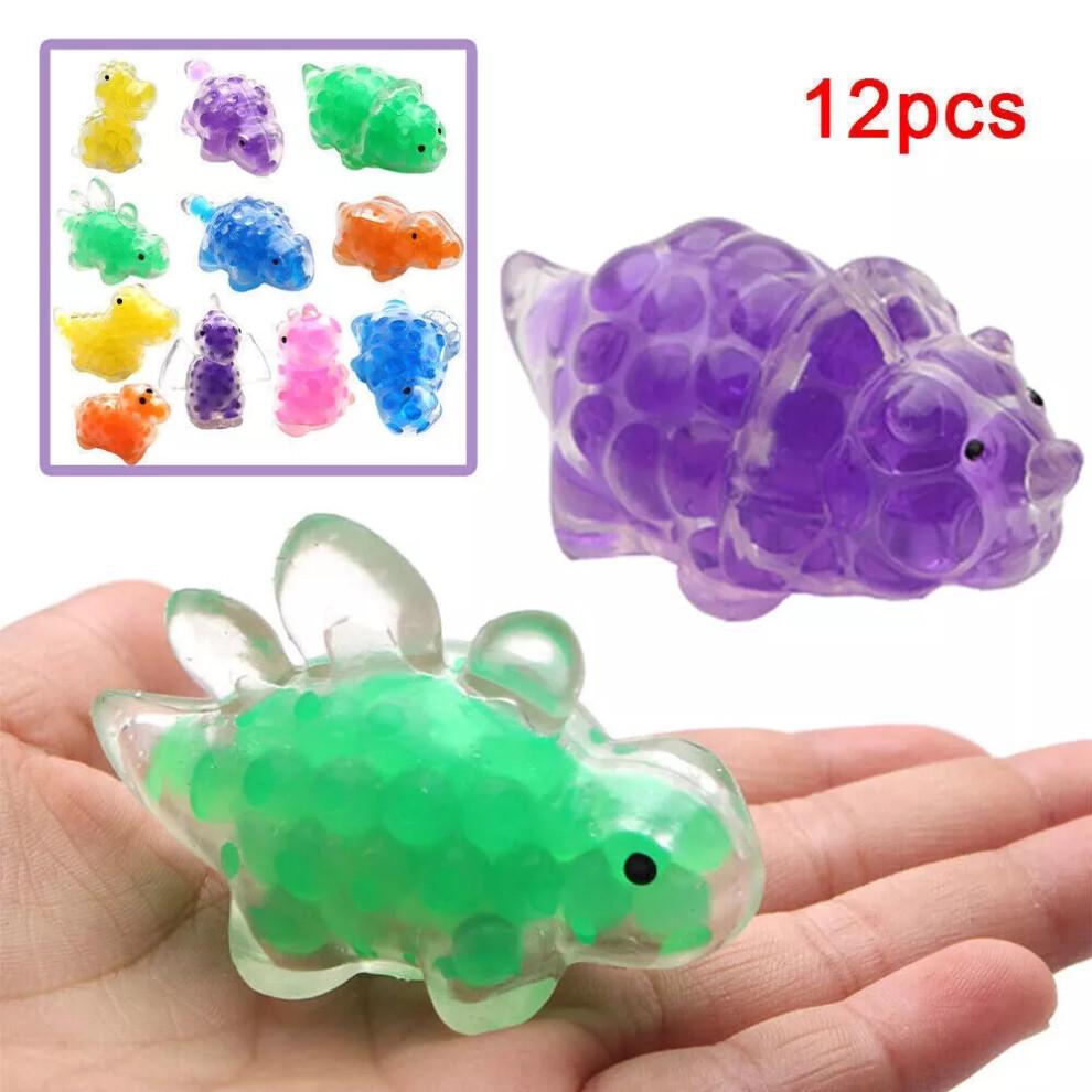 Mini Squishy Squeeze Dinosaur Fidget Toys with Water Beads Anti Stress Sensory..