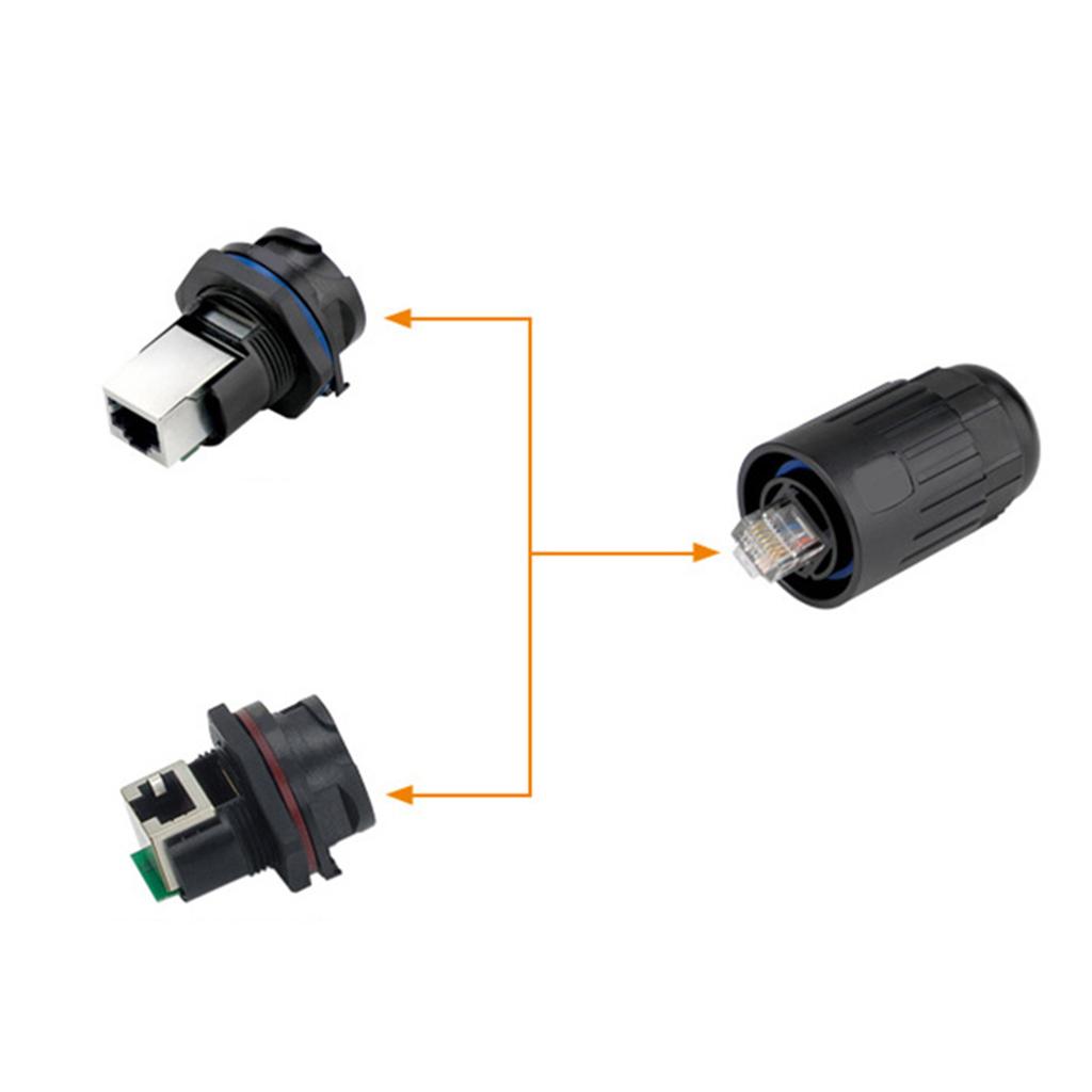 Plastic Waterproof Solution Easy Installation Socket Small Internet Connector Internet Adapter for WEIPU Networking