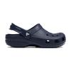 Crocs Classic Clog Comfortable Versatile Non-Slip Durable Childrens Sandals Kids Sandals Deep-Blue 206991-410