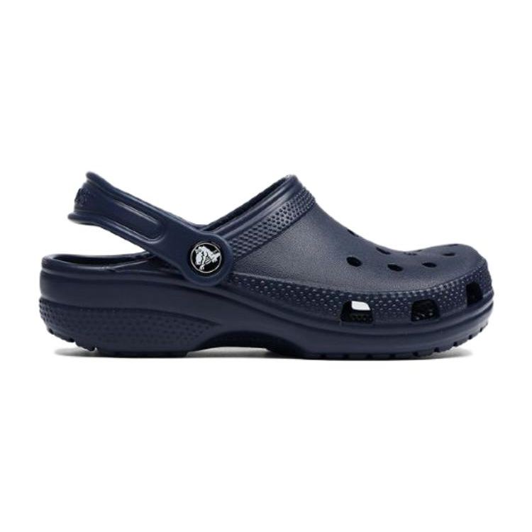 Crocs Classic Clog Comfortable Versatile Non-Slip Durable Childrens Sandals Kids Sandals Deep-Blue 206991-410