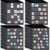 30 Pieces Stamp Pages Collector Stamp Album Page Stamp Pages for Stamp Album Binder with Standard 9 Hole Binder Sleeves for Stamp Collectors (4/5/6/7