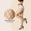 1 Pair Pantyhose Fishingnet Women'S High Waist Sexy Grid Fishnet Multiple Sizes Hollow Out Nylon Pantyhose Tights Party Dressing