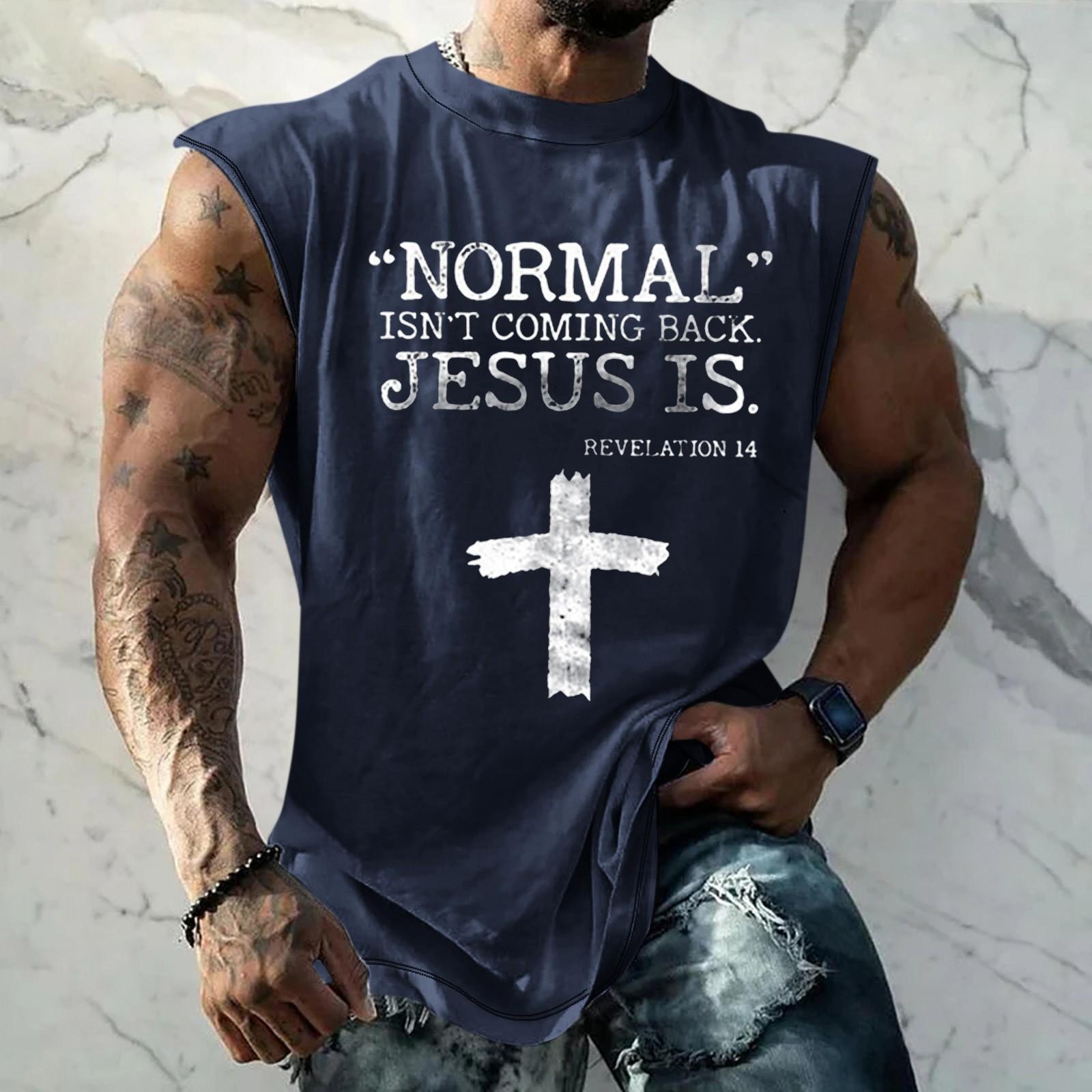 

Літній чоловічий одноколірний жилет без рукавів із принтом, що поглинає піт і дихає на плечах. XXXXL синій