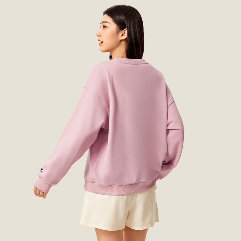 Li Ning Sports Lifestyle Serie Rundhals-Pullover Buchstaben Bequem Locker Mode Vielseitig Lässig Einfach Sport-Sweatshirt AWDVC16-9