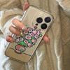 Green Plant Potted Pig Transparent Phone Case for Apple iPhone 13/14/15/16/17 Pro/Pro Max - Soft Shell