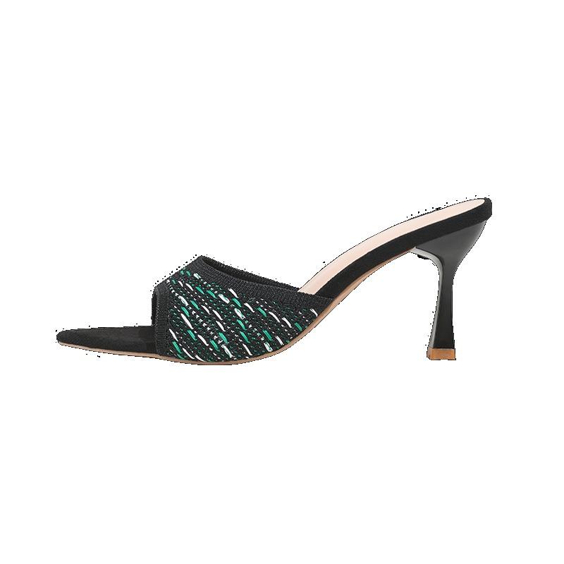 Fashion 2024 Women's Summer New Sexy Slip-On Stiletto Heels Casual and Comfortable Office Women's Slippers Shoes for Women  Slides Women