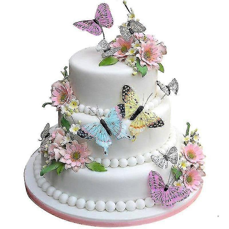 100 Stück essbare Blüten für Kuchen Dekorationen Kuchen Idee Dekoration Hochzeit Party (Farbe)