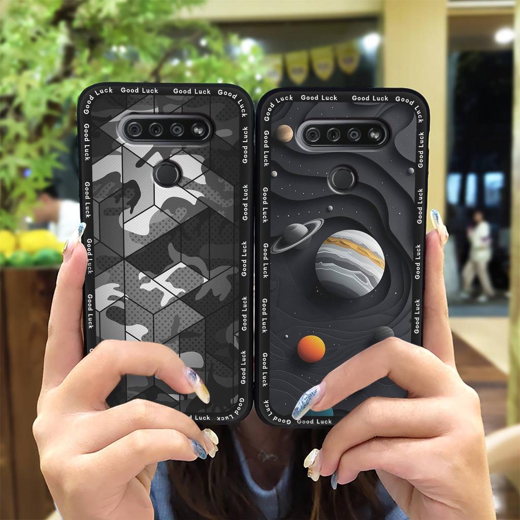 Cute Protective Phone Case For LG K51/Reflect/L555DL Waterproof Anti-dust Back Cover Cartoon Fashion Design Durable TPU