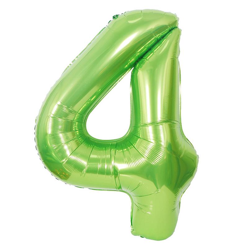 Fruit Green Number Balloon Foil Balloon Party Dress Up Wedding Decoration Birthday Balloon Party Balloons