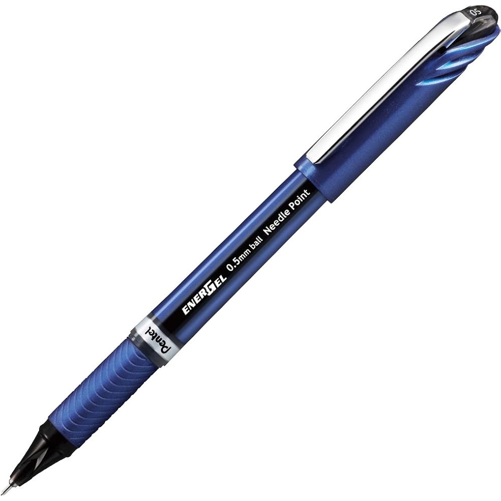 Pentel Ballpoint Gel Ink Gel Euro 0.5mm Blue Shaft XBLN25-A Black 5pcs