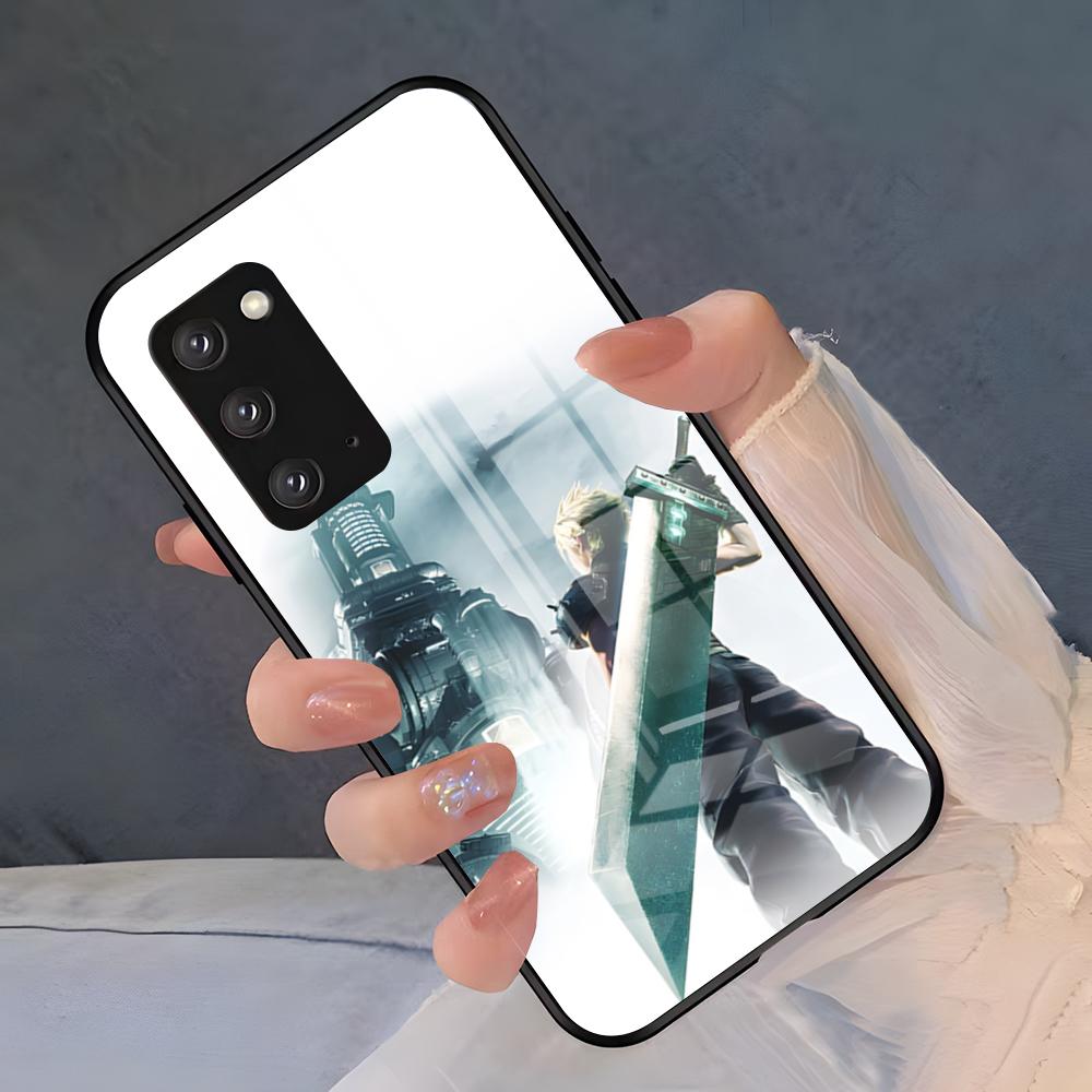 

F-Final Fantasy Game Phone Case For Samsung S26 S25 Plus S20 S20 Plus S22 Ultra S23 FE S21 Plus S21 Ultra Glass Cover Samsung S25