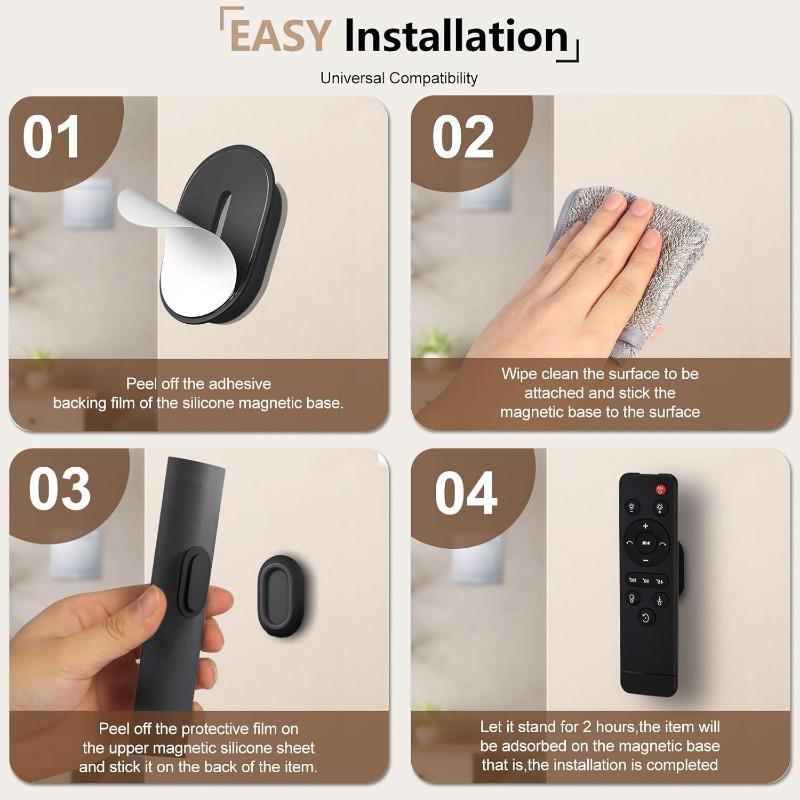 30/2x Strong Magnetic Hook Wall-mounted Anti-lost Magnet Remote Control Refrigerator Storage Rack Sticker Household Storage Hook
