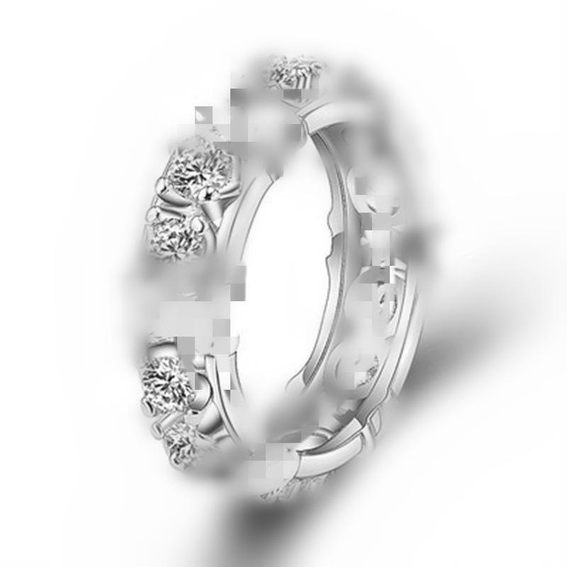 European-American Luxury Zircon Gold-Plated Ring: Fashionable, Trendy, Individual Design Size 6