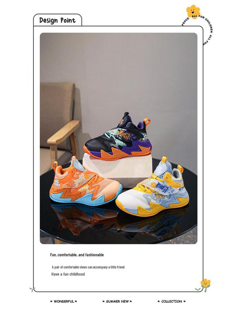 Autumn 2025 Boys' Non-Slip Basketball Shoes: Durable, Professional Training Sports Footwear