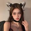 1 Piece Gothic Animal Sheep Devil Horns Headband Halloween Carnival Party Costume Props Demon Horn Headdress Cosplay Headwear