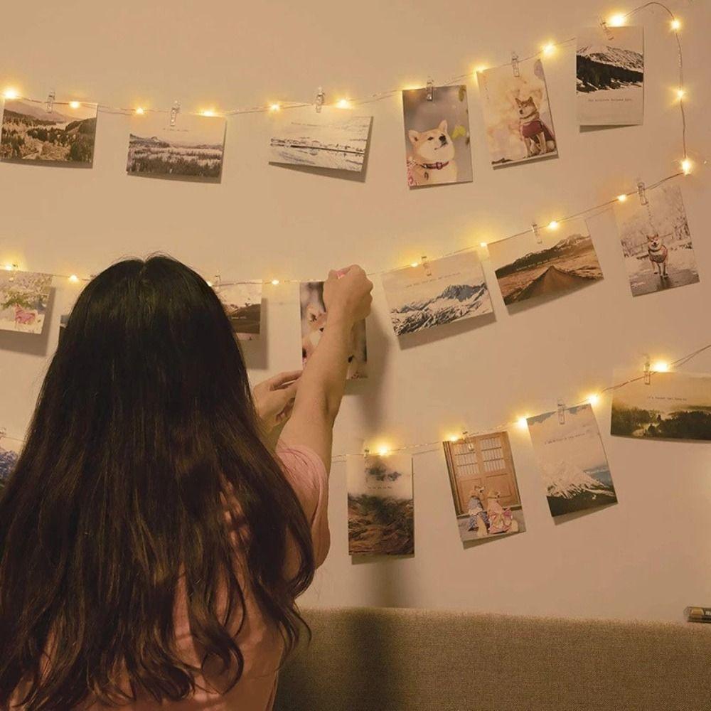 50/100pcs Reusable Photo Clips Mini Wooden Clamp Clothespin  for Hanging Pictures Paper DIY Crafts