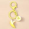 Cute Resin 3D Simulation Fruit Keychain Banana Orange Key Ring Pendants for Women Girls Handbag Decor Key Chain Jewelry Gifts