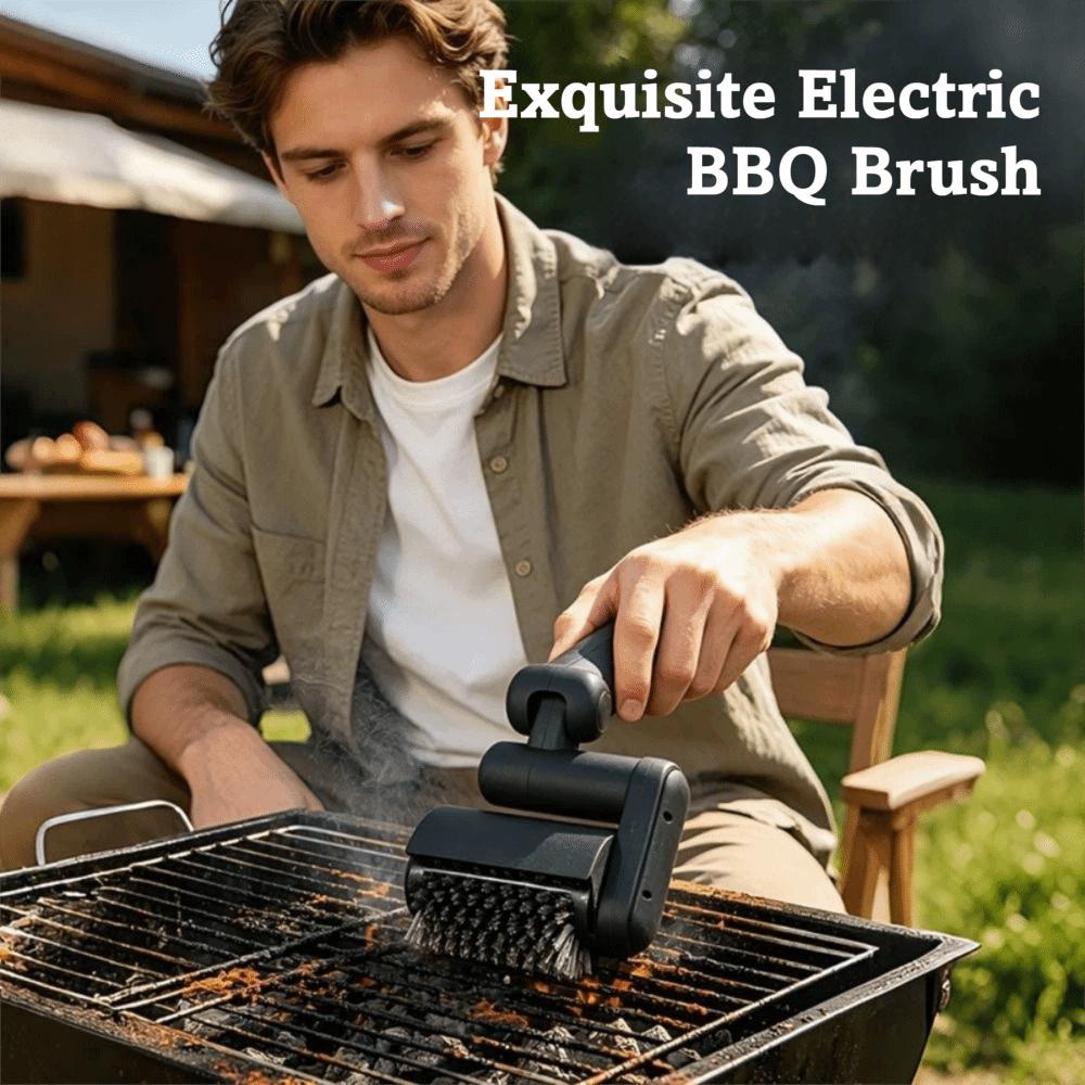 Efficient Electric Grill Brush Detachable Barbecue Cleaner Tools Grill Cleaning Brush Camping