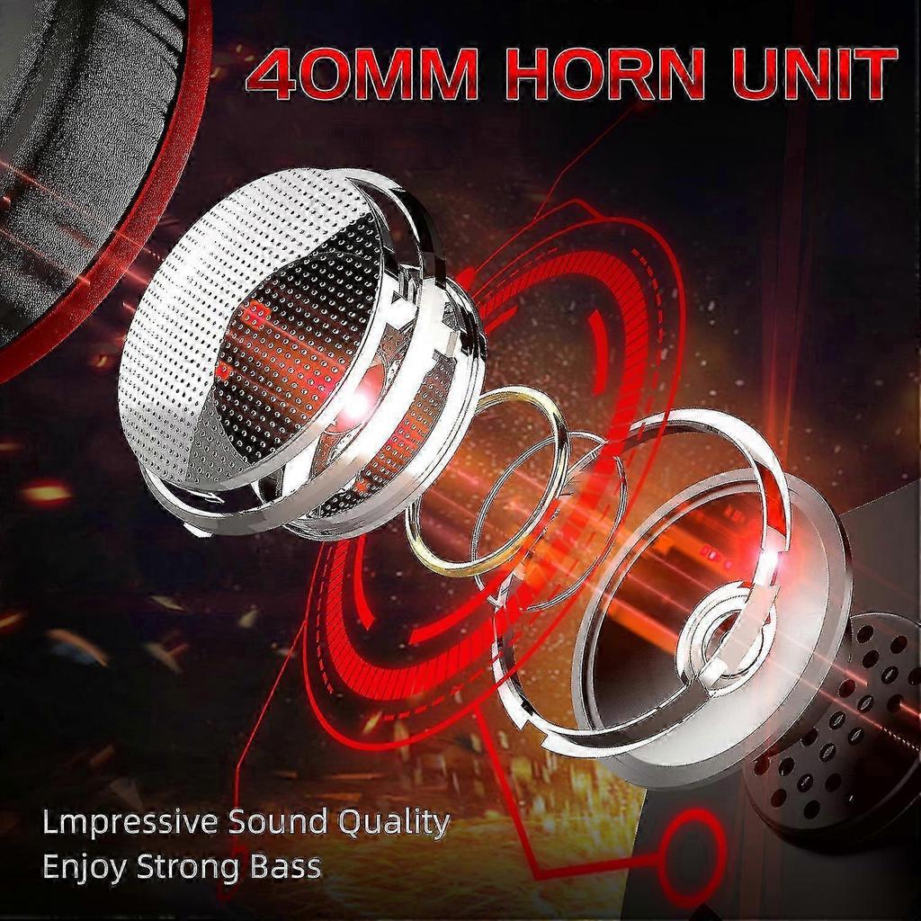 2025 Gaming Headset, Professional Over Ear Headphones With Mic, Noise Cancelling , Rgb Light, Bass Surround, For Ps5, Pc, Xbox One Controller,red