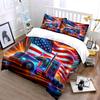 "USA Flag and Truck Bedding Set" Bedding Duvet Cover Set Duvet Cover Pillowcases (1 * Duvet Cover 2 * Pillowcases, without duvet insert)