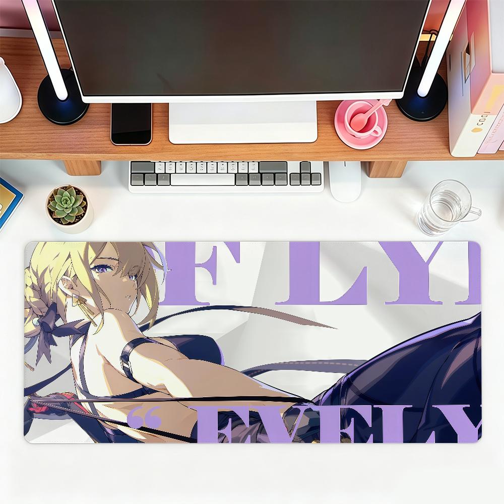ZZZ Game Hoshimi Miyabi Ye Shunguang Evelyn Ellen Mouse Pad For Office Gaming And Keyboards NonSlip Large Waterproof