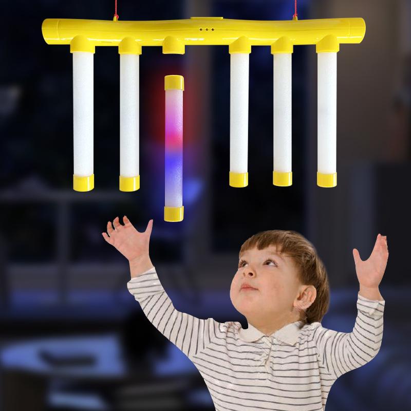 Kids Hand Eye Coordination Night Light Edition Grab Stick Machine Eye Speed and Quick Reaction Training Party Game Toy