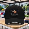 Adjustable Duckbill Baseball Cap With Shrimp Print Lightweight Outdoor Cycling Music Festival Hiphop Hat