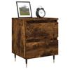 VidaXL Tables de chevet 2 pcs chêne fumé 40x35x50 cm bois ingénierie 826871