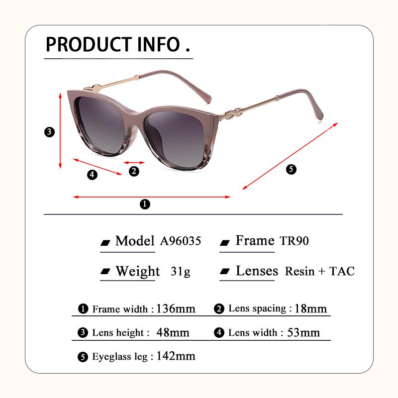 TR90 Lightweight Material Stylish Women's Cat Eye Blue Light Glasses with Custom Myopia Prescription Lens for Reading Glasses