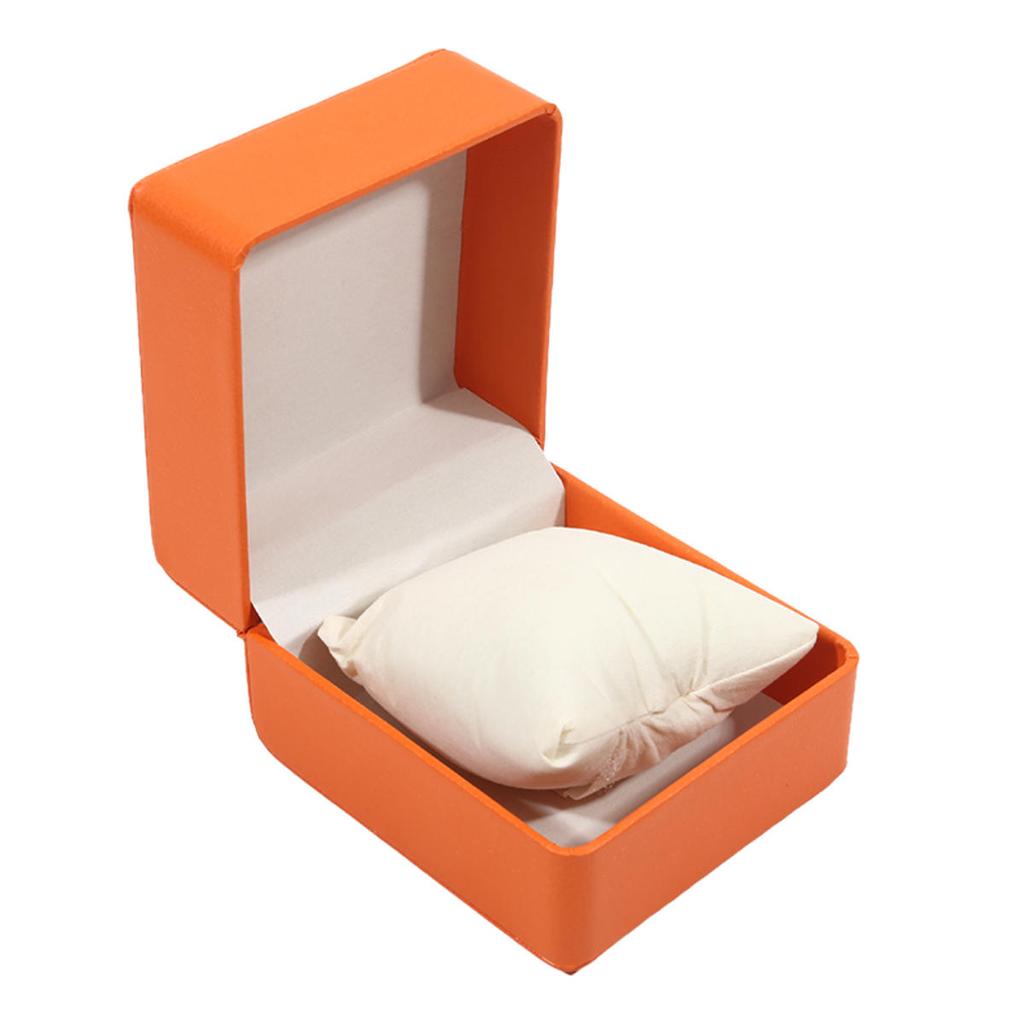 Single Watch Box With Pillow PU Wristwatch Display Case Organizer For Men Women Watch Jewelry Bracket Storage Gift Box