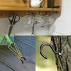 70pcs Anti-Rust Open Type Screw Eye Ring Hook Premium Metal Hardware Set Combination Kit  Kitchen