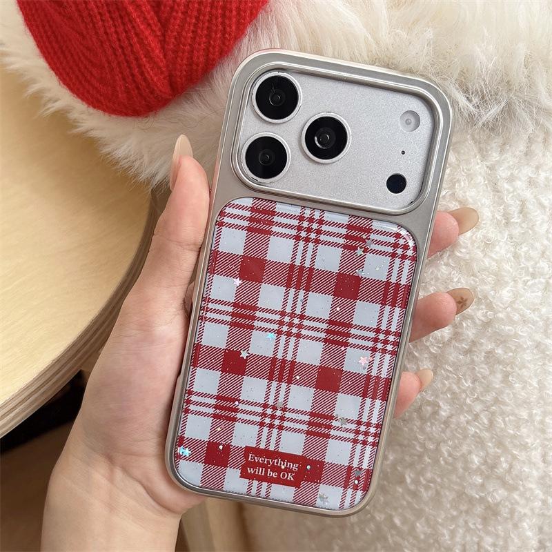 

Festive Red Plaid 3D Salami Dog Case for iPhone 17, 16 Pro Max, 15, 14 iPhone 17