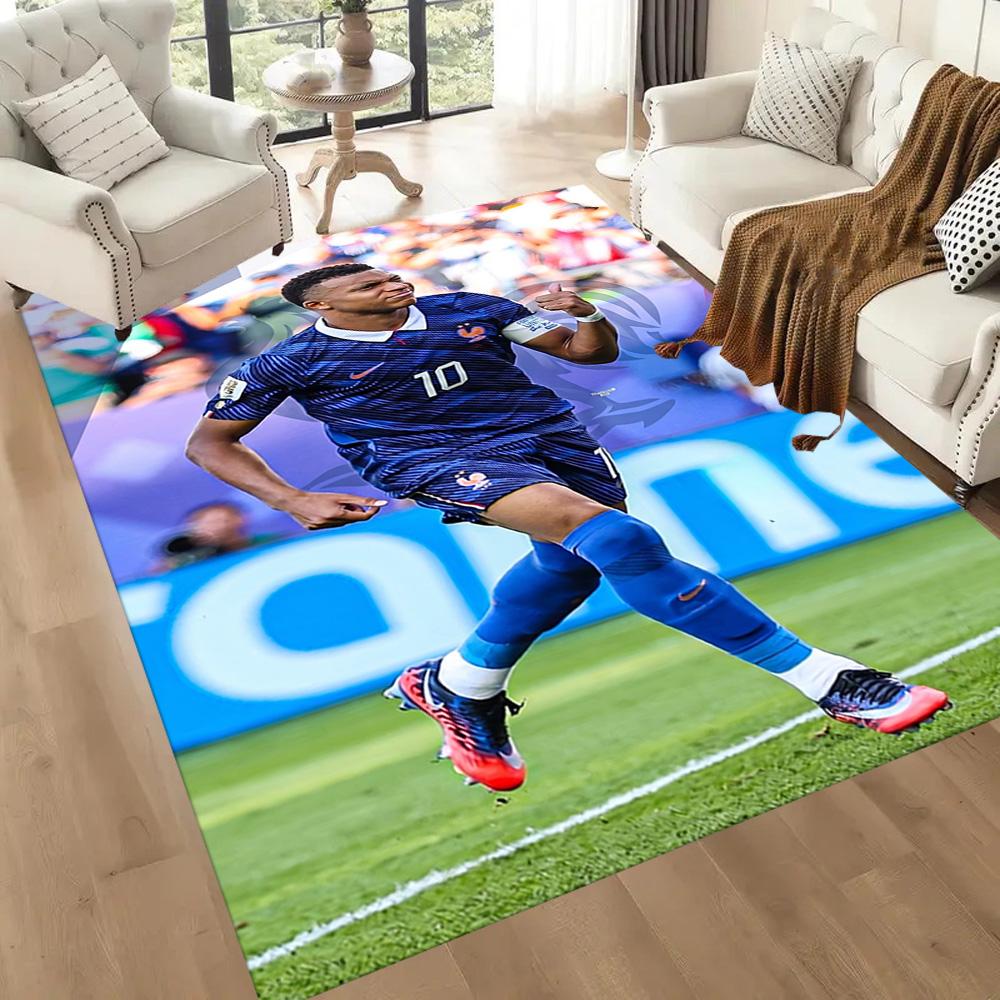 Mbappe 135 Floor Rug Office Rug Design for Kitchen Foyer Study Room Dining Room Antislip Carpet Decorate Offices Birthday/Christmas Gift