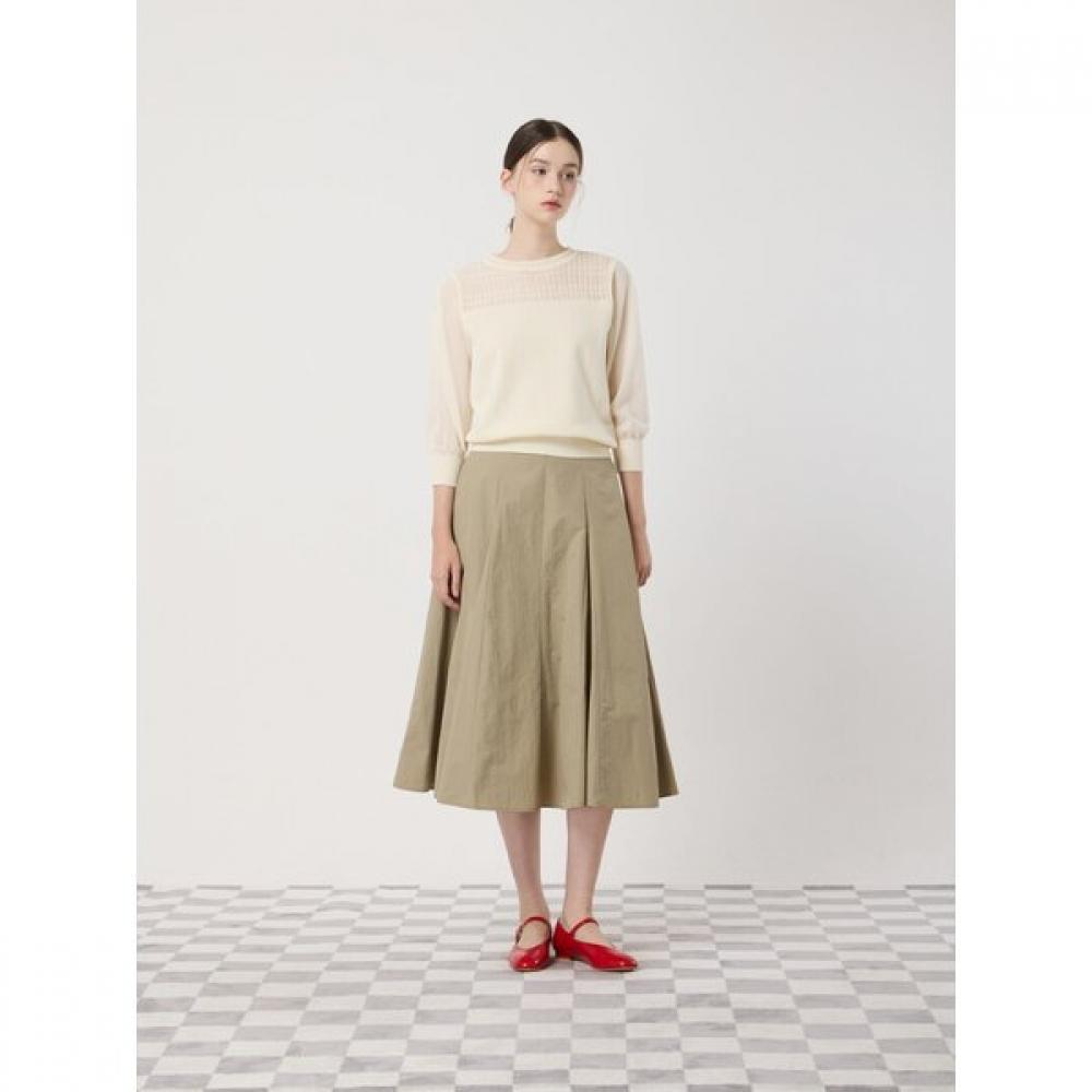 Cc Collect Sheer Color Block 7 8 Pullover  C252ksk031 