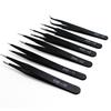 6Pcs Stainless Steel Anti-static Precision Curved Straight Tweezers Repair Tools