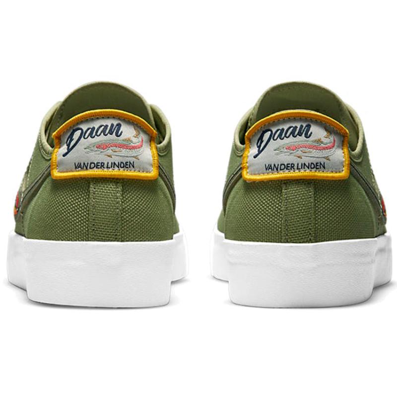 Nike Sb Blazer Court Daan Van Der Linden Dusty Olive Skateboard Shoes CZ5605-300