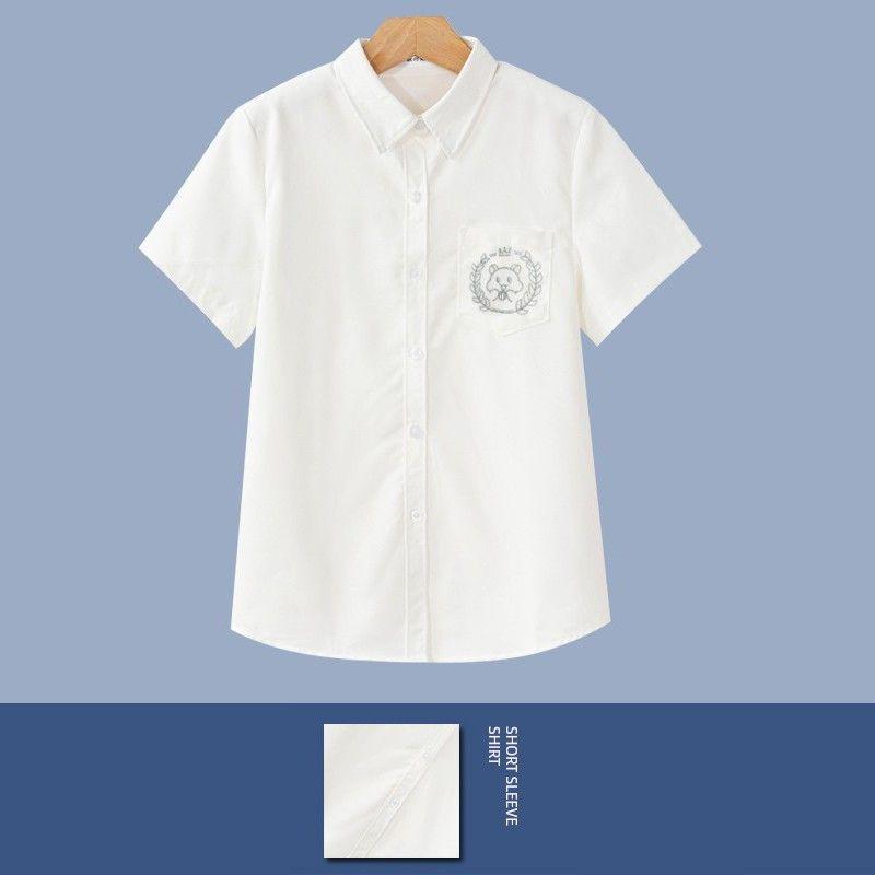 

JK Рубашка с коротким рукавом базового стиля в японском стиле, оригинальная униформа New product [eat a melon seed] short sleeve L