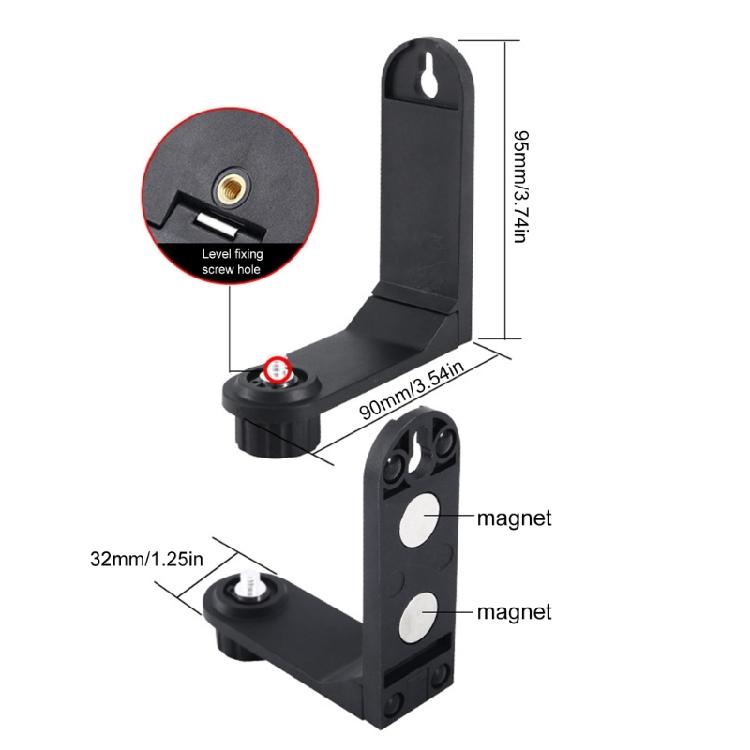 Fine Tuning L Bracket With Magnetic Base For Stable Lasering Level Positioning In Various Angles Accurate Alignment Task